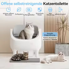 Litière autonettoyante PawFlow – mécanisme de nettoyage automatique