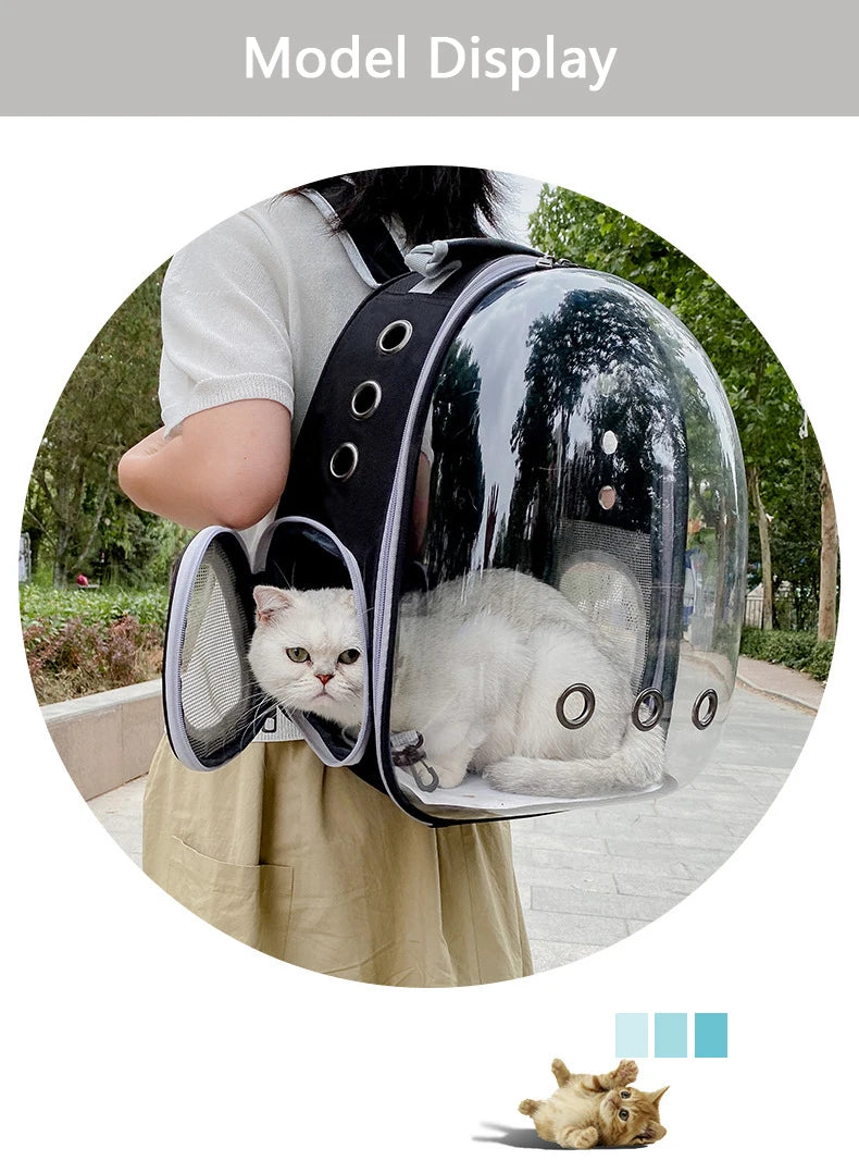 PawFlow Capsule Astronaute – Transport Sécurisé