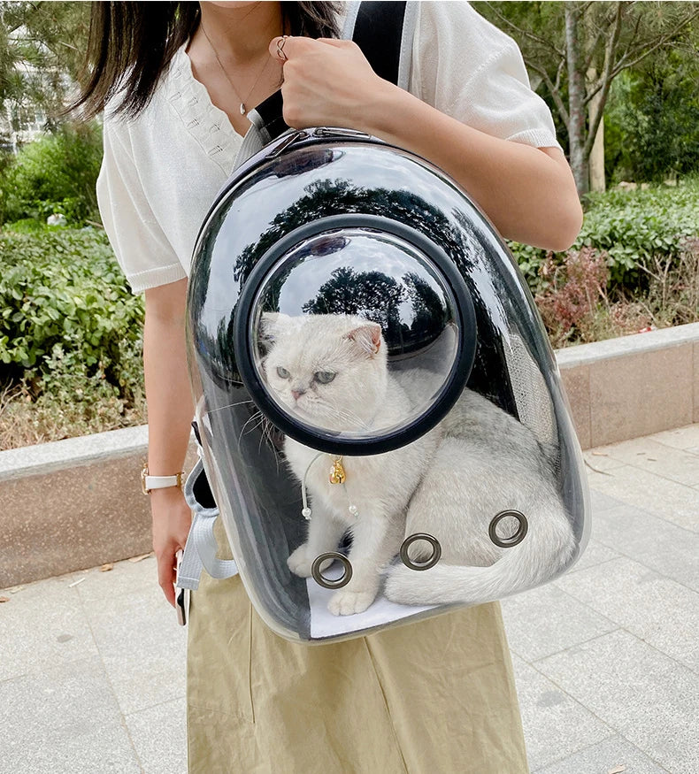 PawFlow Capsule Astronaute – Transport Sécurisé