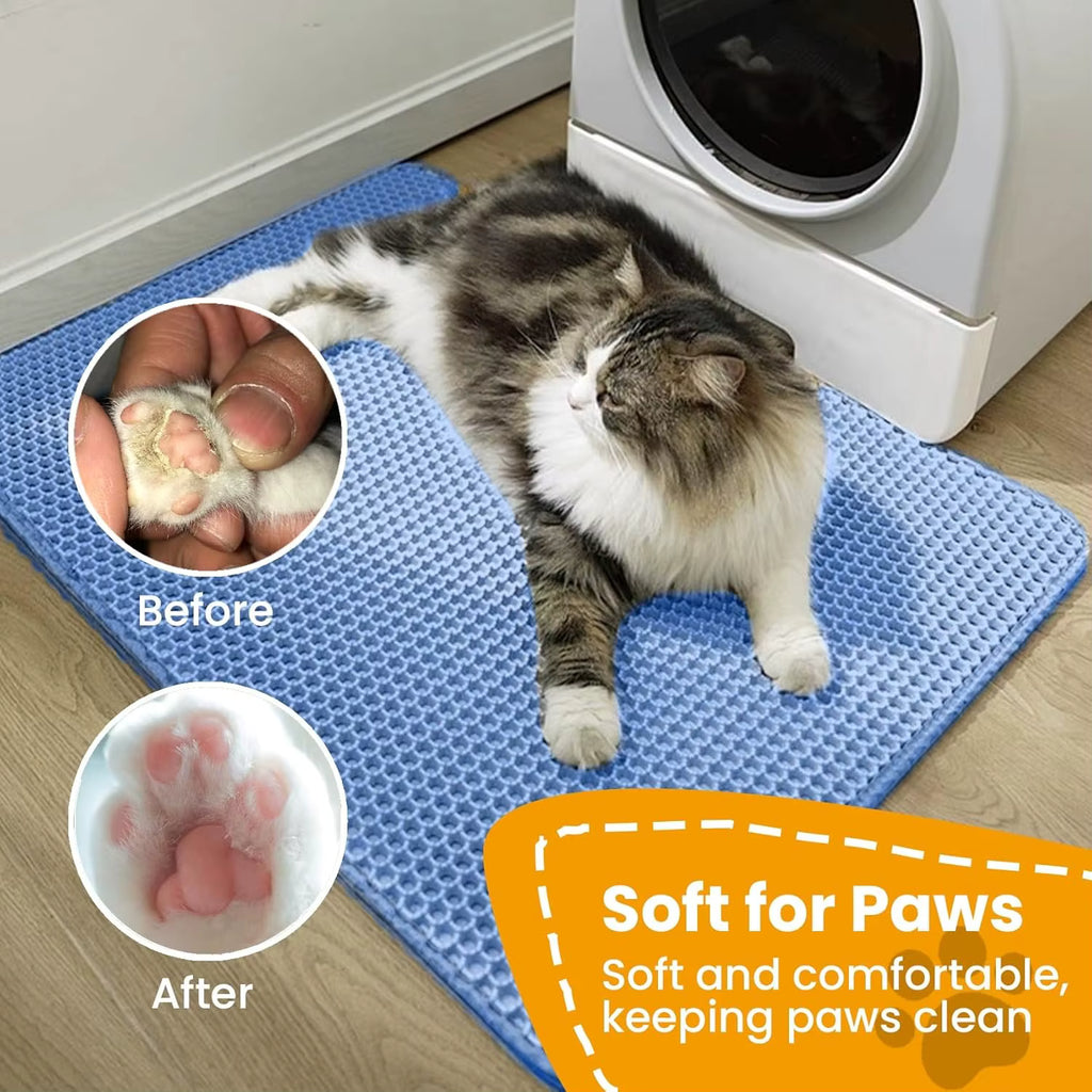 PawFlow Tapis Litière – Anti-Projections