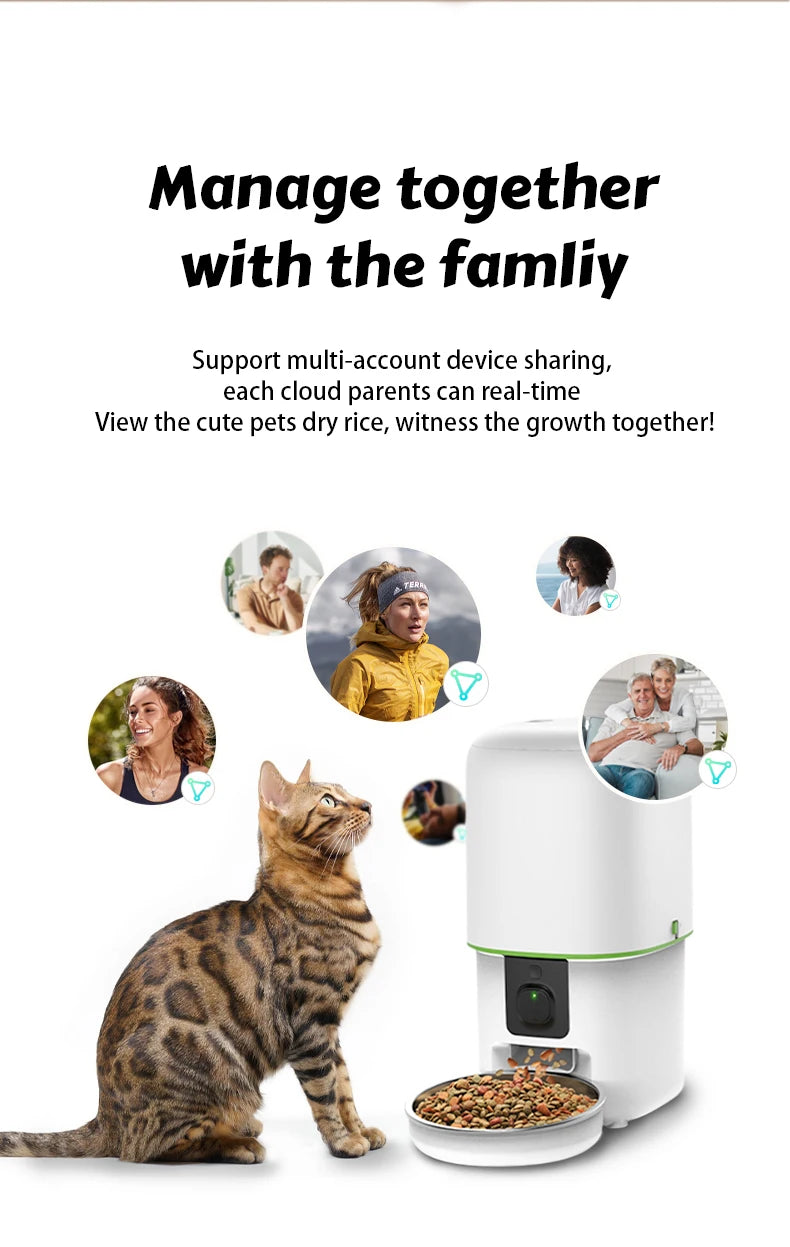 Gamelle Connectée Caméra HD WiFi 5G – Nourrissez & Surveillez à Distance