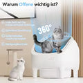 Litière autonettoyante PawFlow pour chat – vue principale