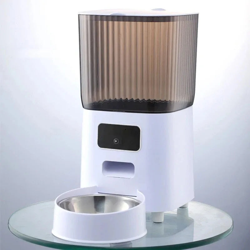 PawFlow Mangeoire Automatique avec Caméra – Double Bol, 5L, Contrôle via App