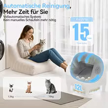 Litière autonettoyante PawFlow pour chat – bac de collecte amovible