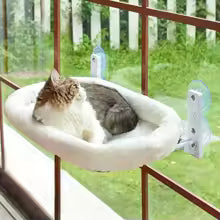 Hamac de fenêtre pour chat PawFlow – fixation ventouses sur vitre