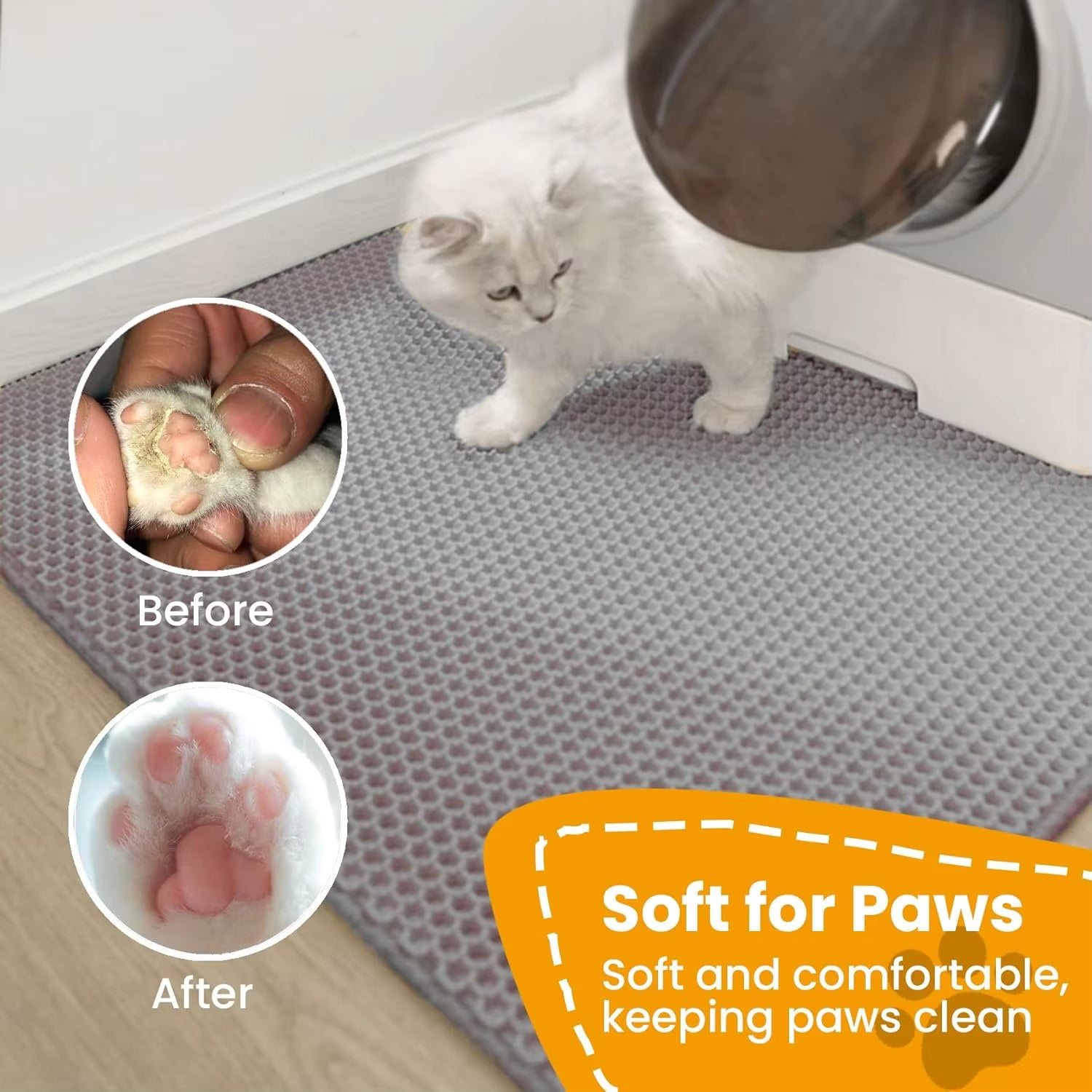 PawFlow Tapis Litière – Anti-Projections