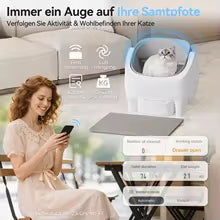 Litière autonettoyante PawFlow – contenu de la boîte et accessoires