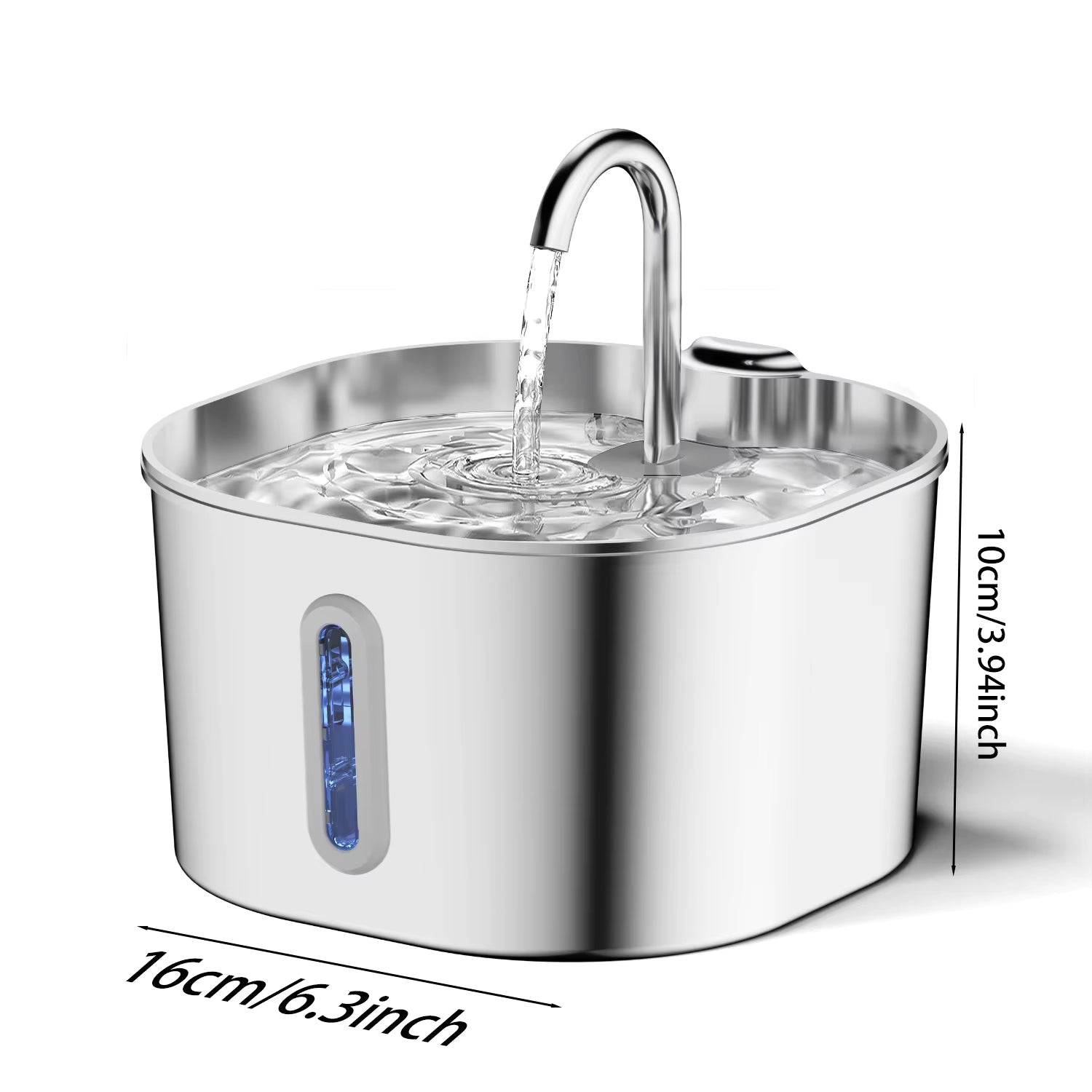 Fontaine à Eau Inox Chat & Chien – Eau Filtrée en Continu & Silencieuse