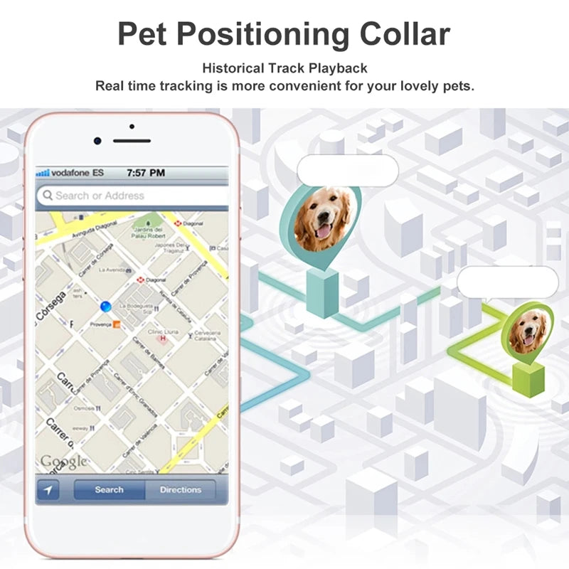 Collier GPS Chien & Chat – Localisation en Temps Réel, Étanche & Longue Autonomie