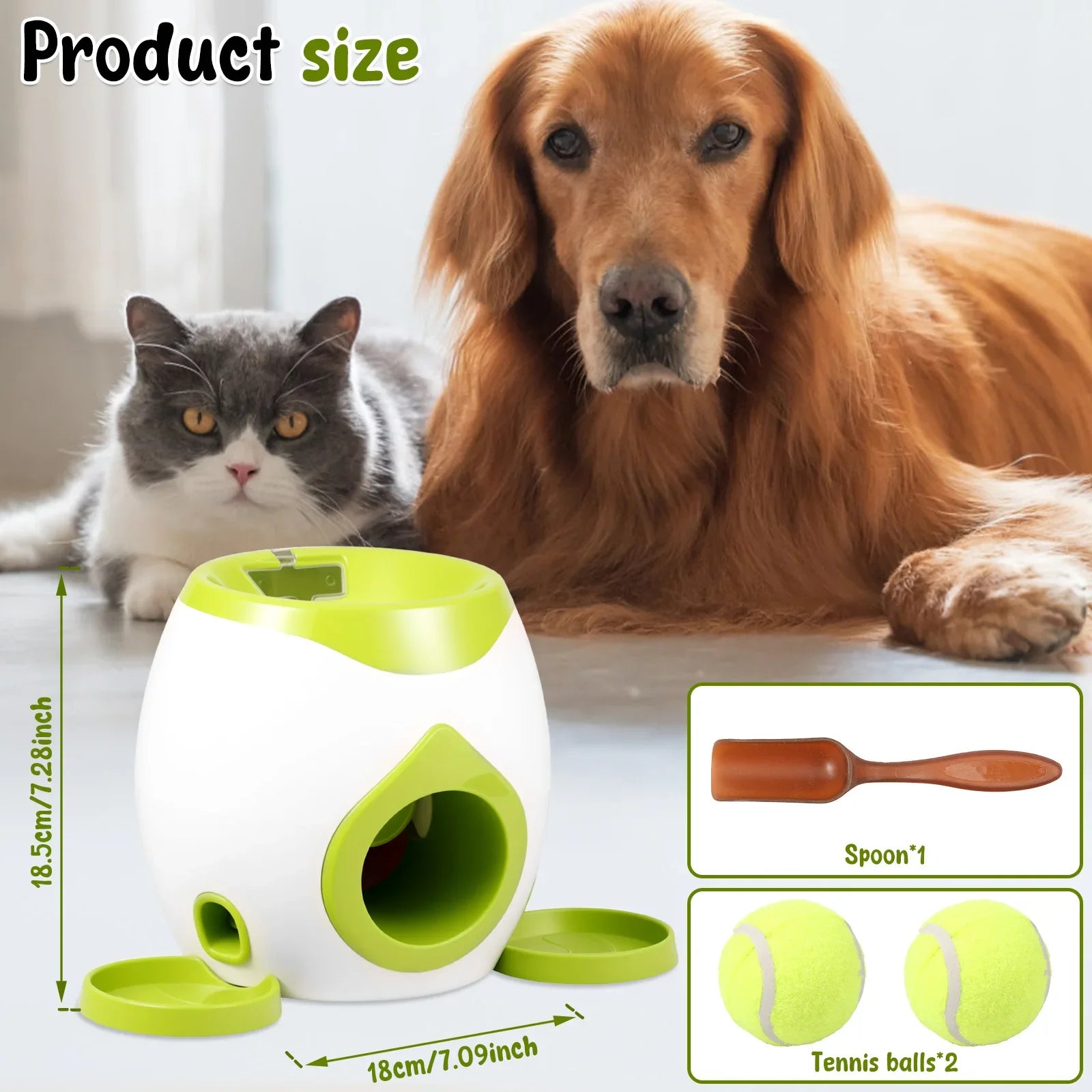 Lanceur de Balles Automatique Chien – Jeu Interactif + Distributeur Friandises