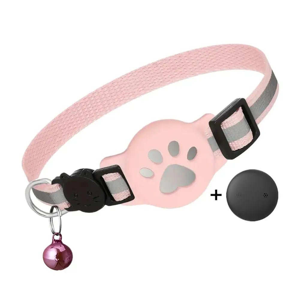 Collier GPS Chat – Localisation Temps Réel, Étanche & Réfléchissant