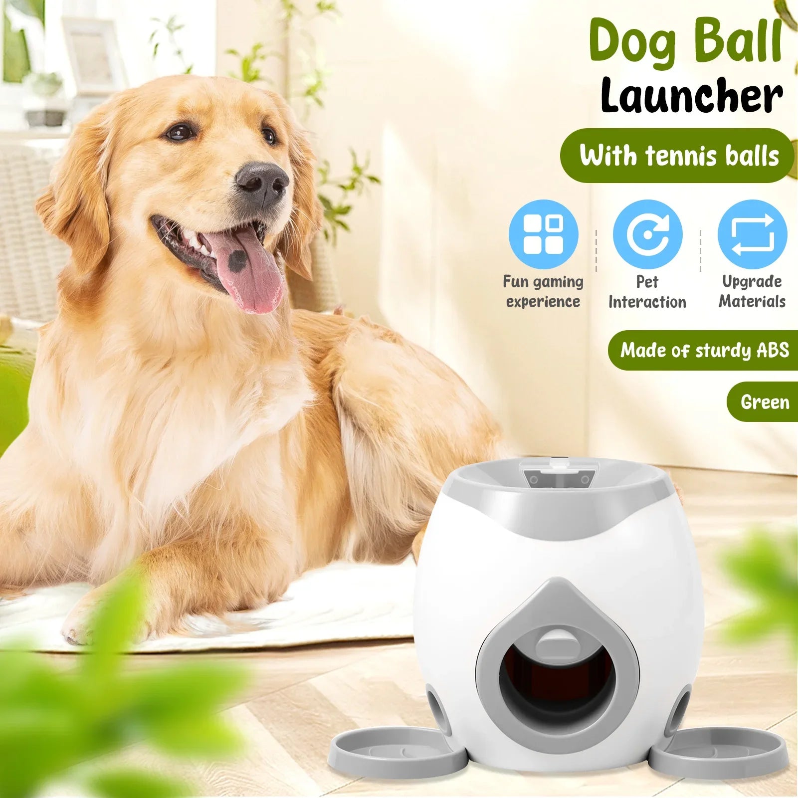 Lanceur de Balles Automatique Chien – Jeu Interactif + Distributeur Friandises