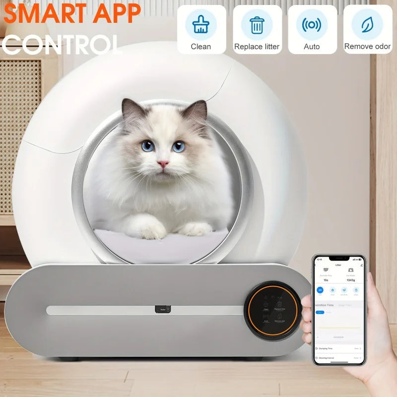 PawFlow Litière Connectée – Contrôle via App