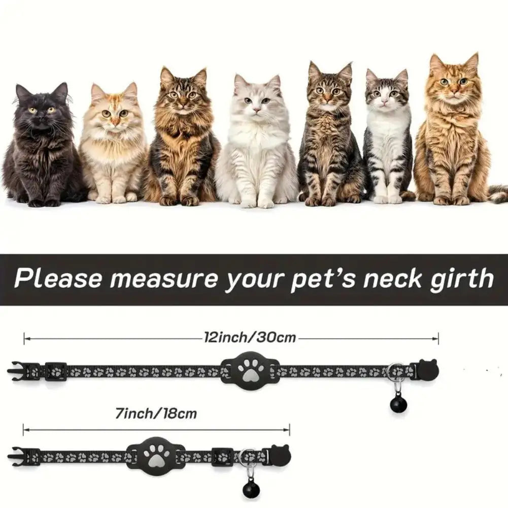 Collier GPS Chat – Localisation Temps Réel, Étanche & Réfléchissant