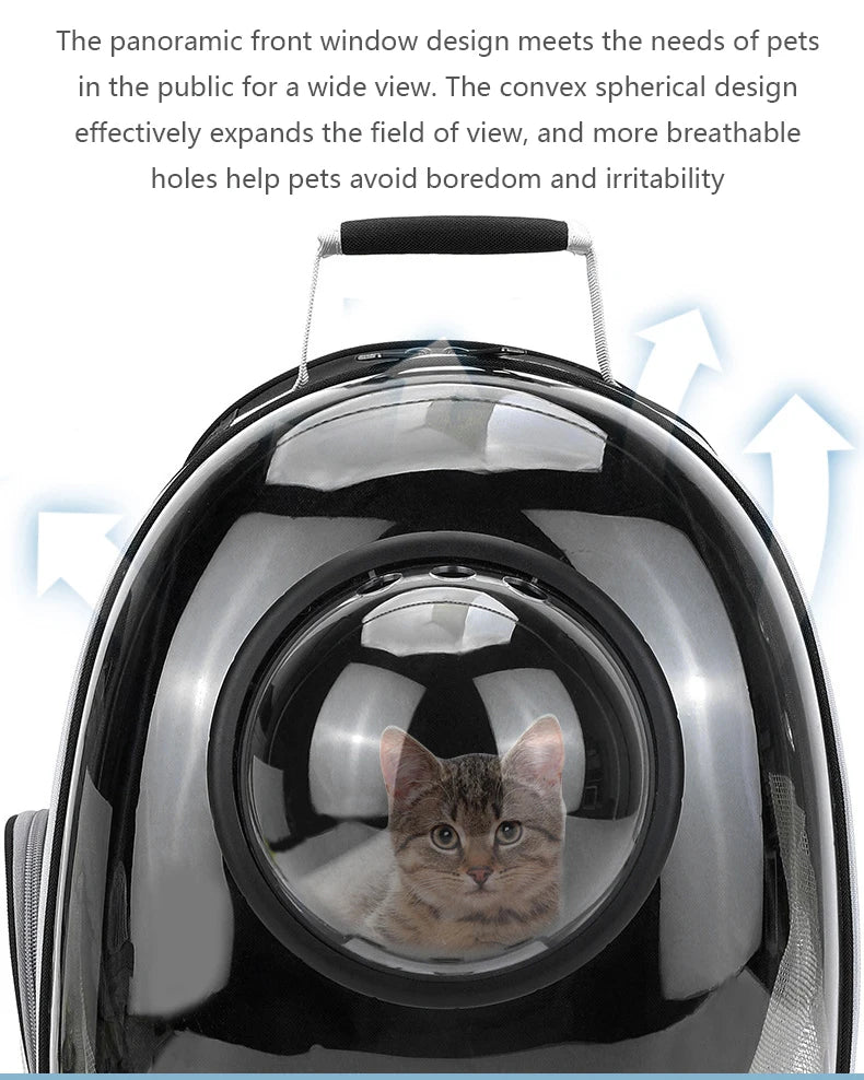 PawFlow Capsule Astronaute – Transport Sécurisé