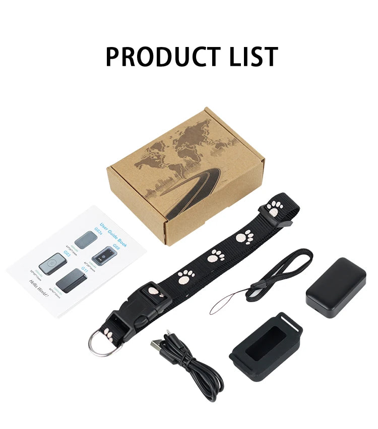 Collier GPS Chien & Chat – Localisation en Temps Réel, Étanche & Longue Autonomie