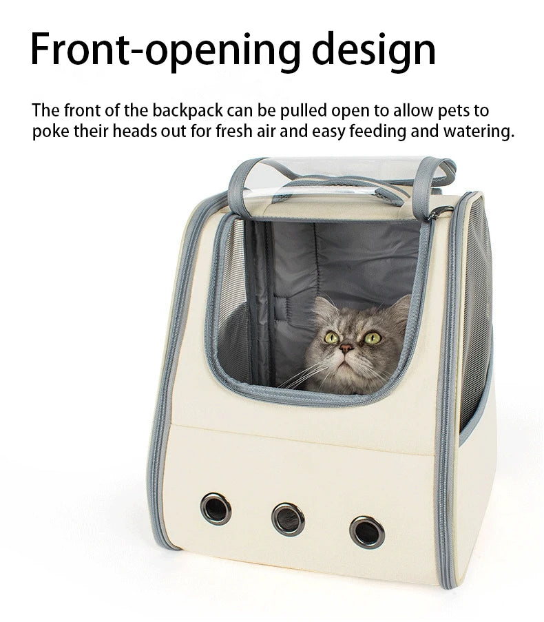 Sac à Dos de Transport Chat & Chien – Grande Capacité & Respirant