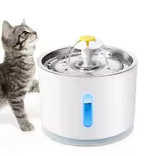 Fontaine à Eau Chat Inox Premium 2,5L – Silencieuse, Filtrée & Anti-Bactérienne