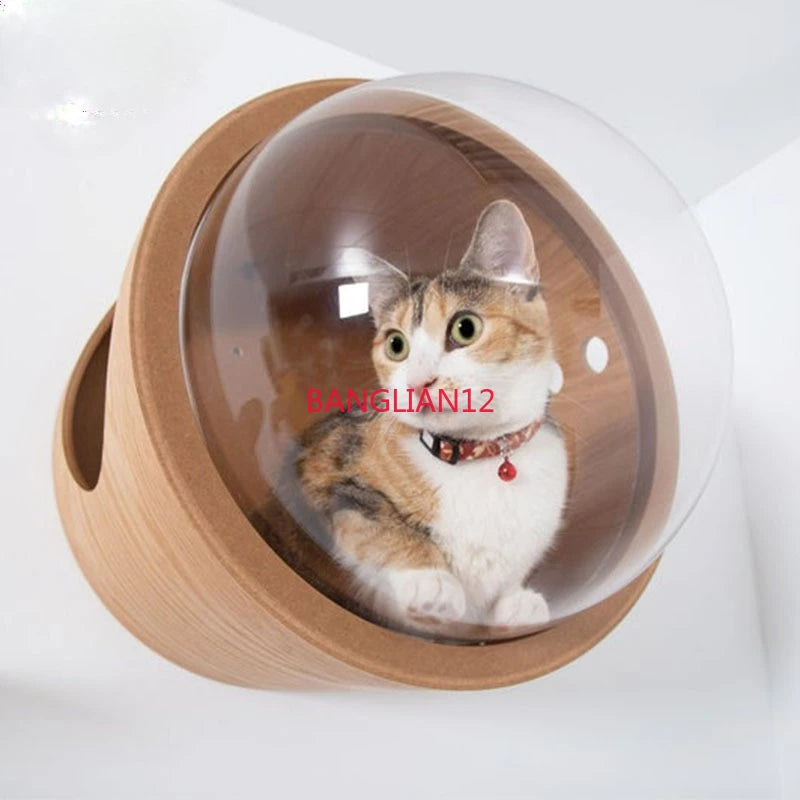 PawFlow Nid Mural Capsule pour Chat – Fixation Murale, 0 à 4 Plateformes