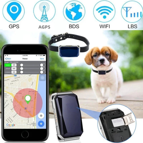 Collier GPS Chien & Chat – Localisation en Temps Réel, Étanche & Longue Autonomie