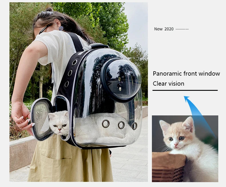 PawFlow Capsule Astronaute – Transport Sécurisé