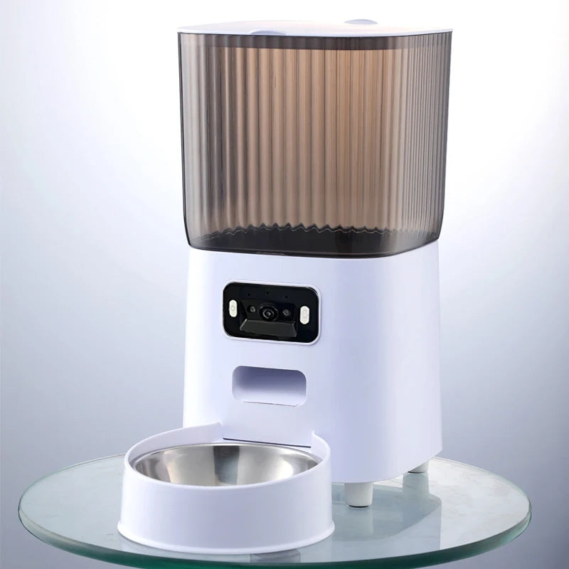 PawFlow Mangeoire Automatique avec Caméra – Double Bol, 5L, Contrôle via App