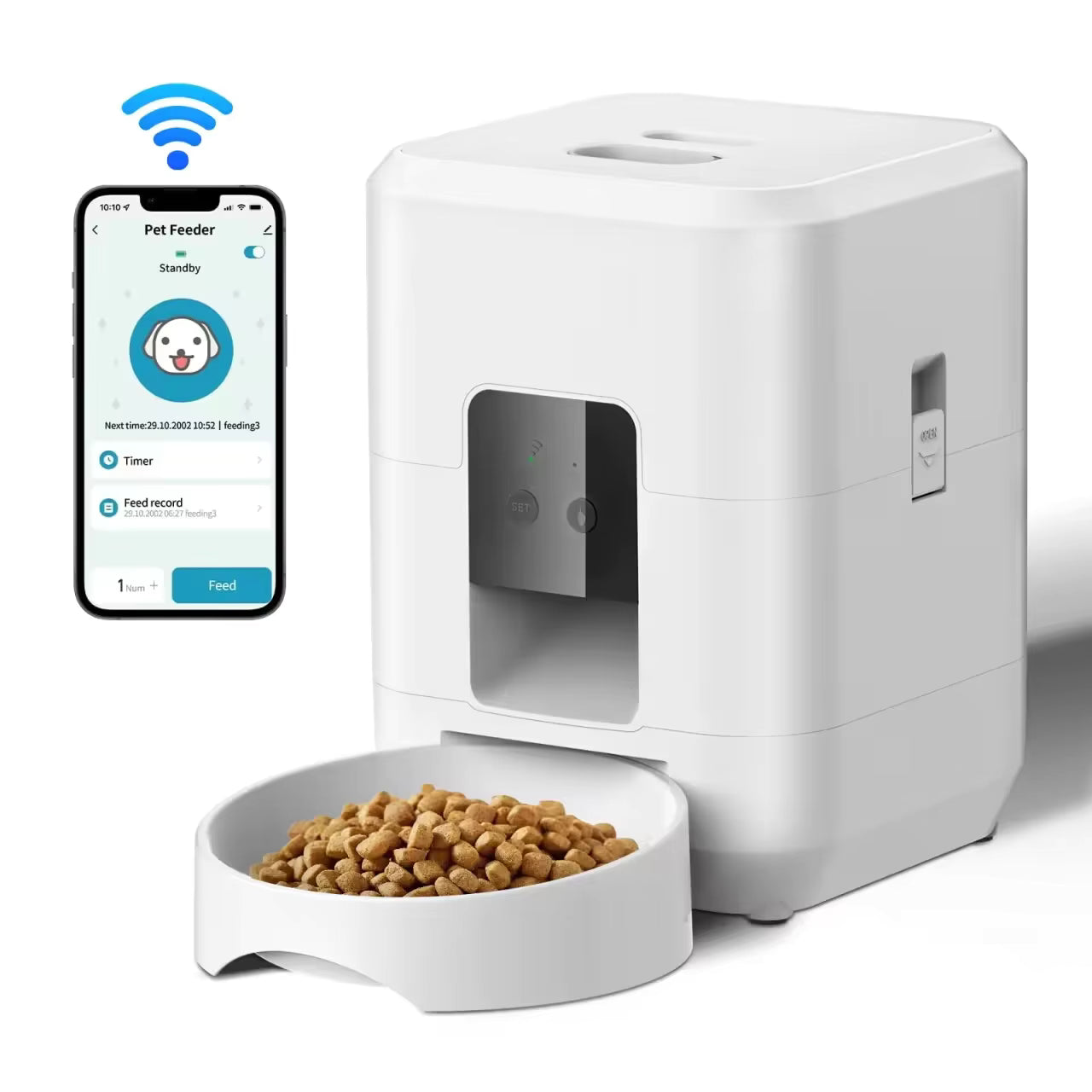 Distributeur Automatique Croquettes – Repas Programmés Chat & Chien