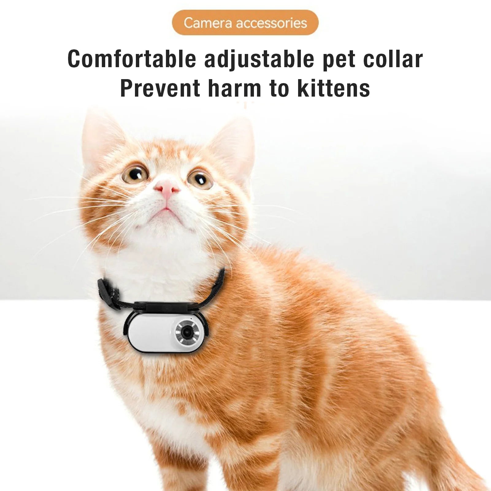 Caméra Collier Animal 120° – Fixation Magnétique, Vidéo & Photo