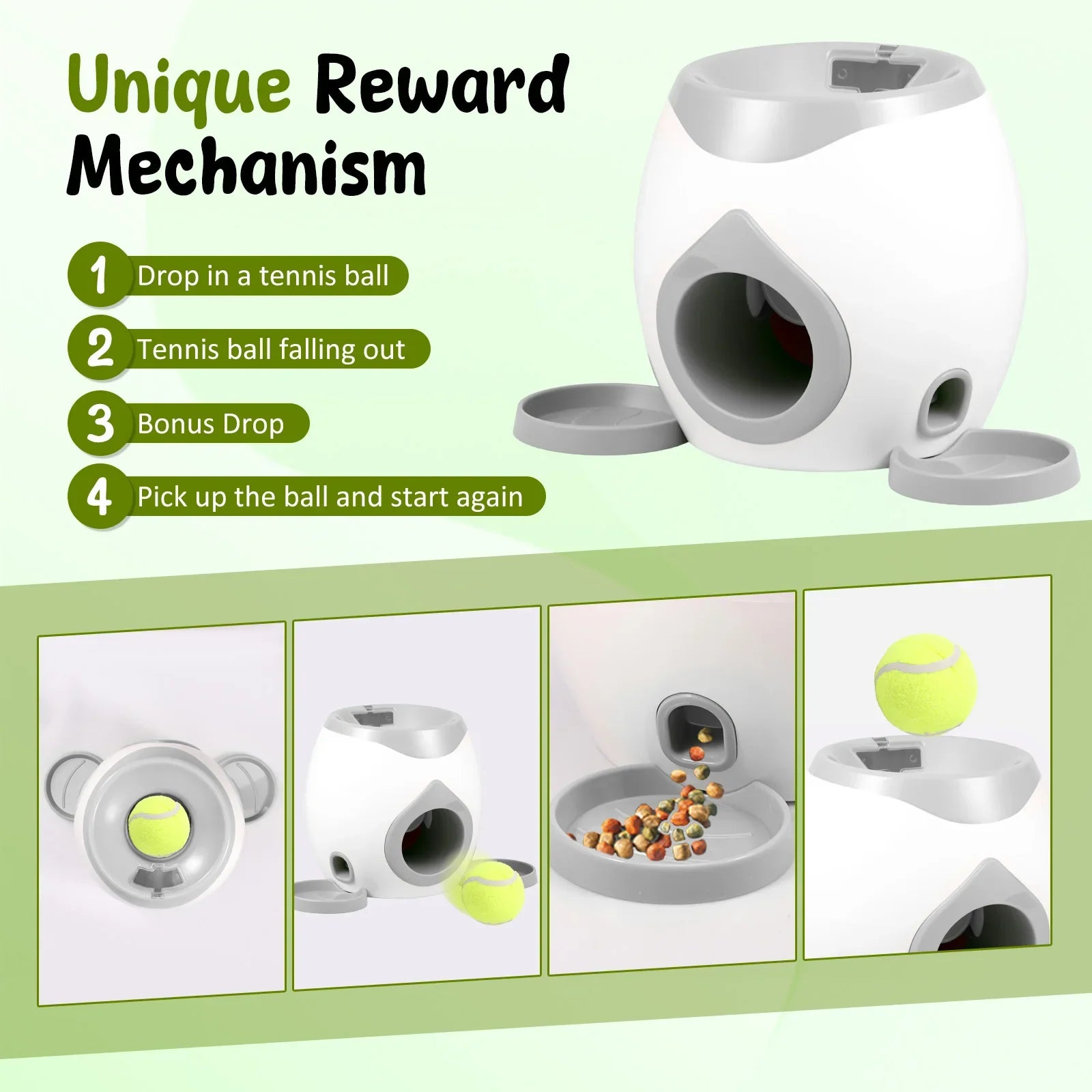 Lanceur de Balles Automatique Chien – Jeu Interactif + Distributeur Friandises