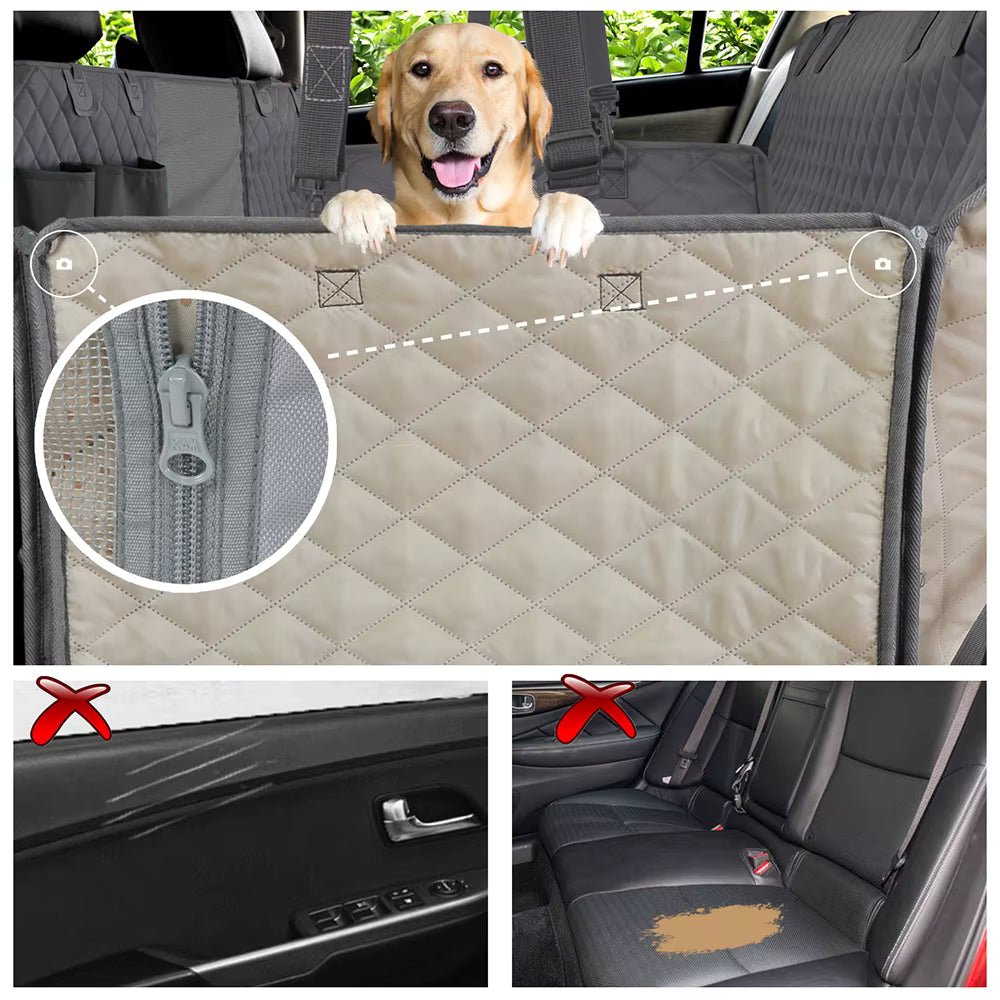 Housse Siège Voiture Chien – Imperméable, Anti-Poils & Lavable en Machine