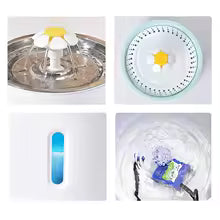 Fontaine à Eau Chat Inox Premium 2,5L – Silencieuse, Filtrée & Anti-Bactérienne