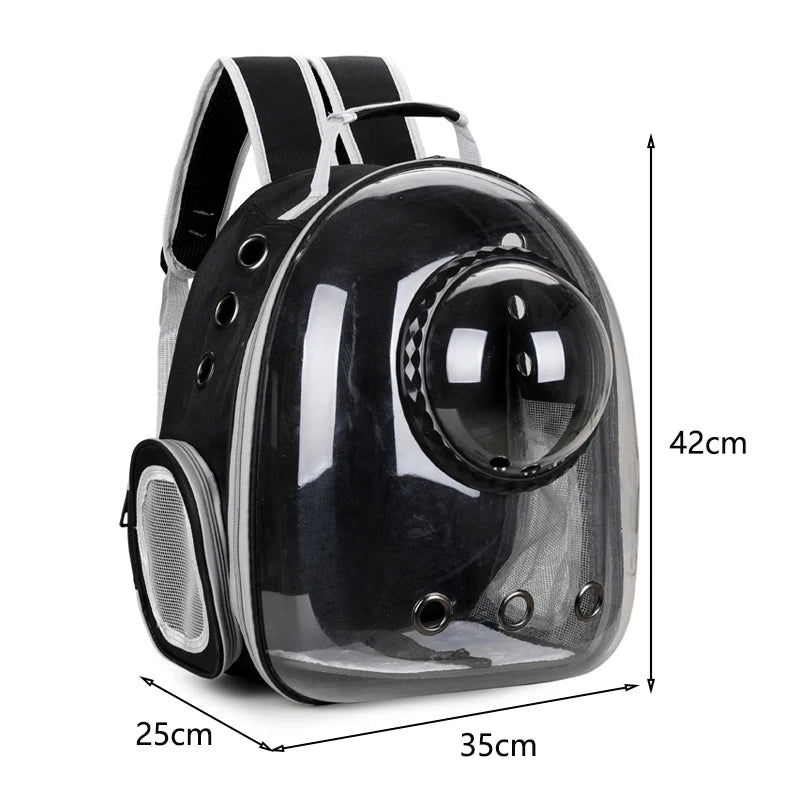 PawFlow Capsule Astronaute – Transport Sécurisé
