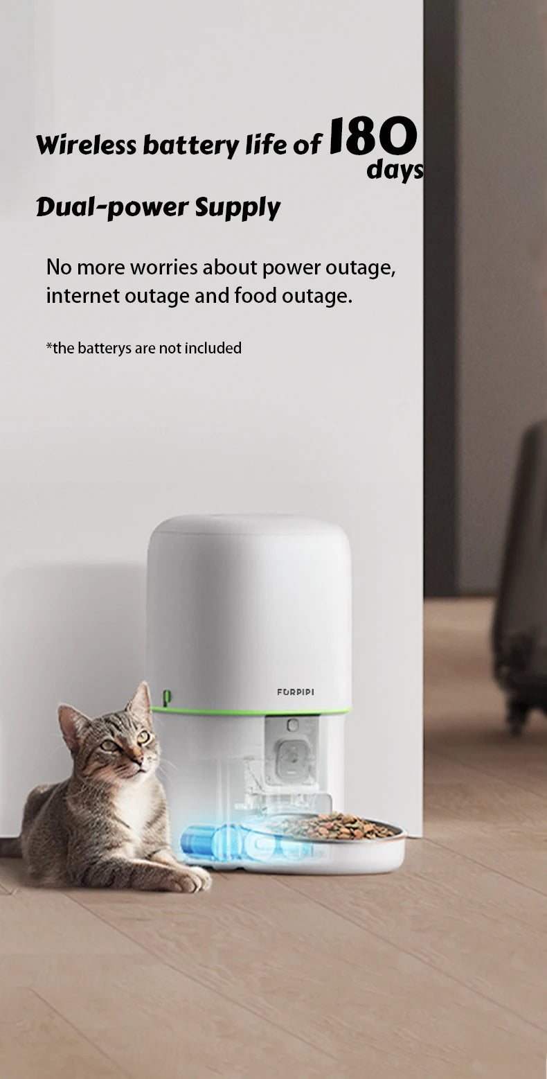 Gamelle Connectée Caméra HD WiFi 5G – Nourrissez & Surveillez à Distance