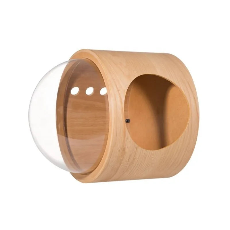 PawFlow Perchoir Mural pour Chat – Arbre en Bois, Fixation Murale DIY