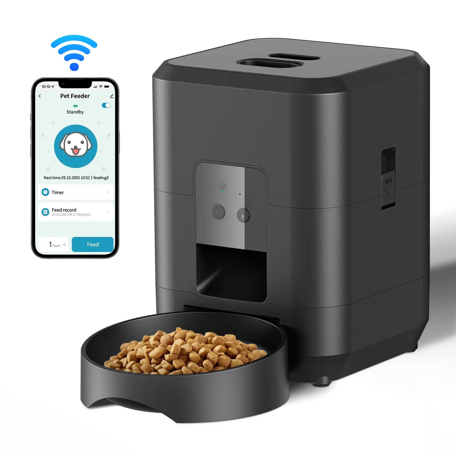 Distributeur Automatique Croquettes – Repas Programmés Chat & Chien